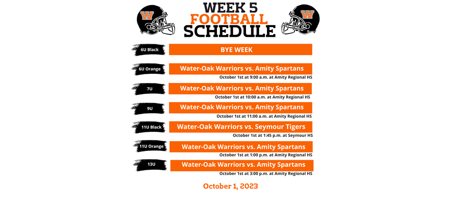 Week 5 Football Schedule