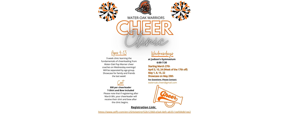 Cheer Clinic - Spring 2024