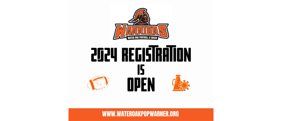 2024 Registration is OPEN for Football & Cheer